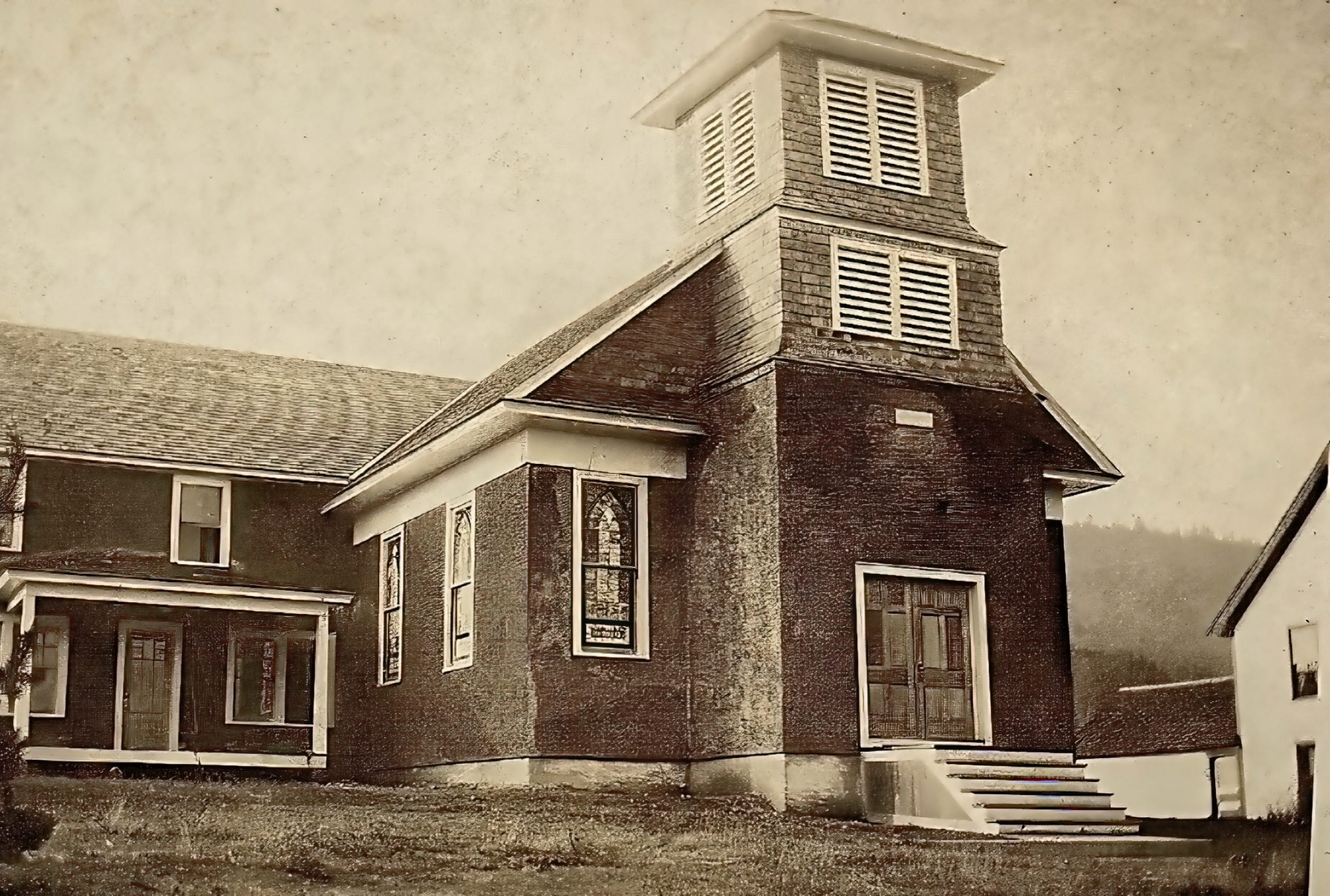 The church was rebuilt after a fire and renovated several times over the years.